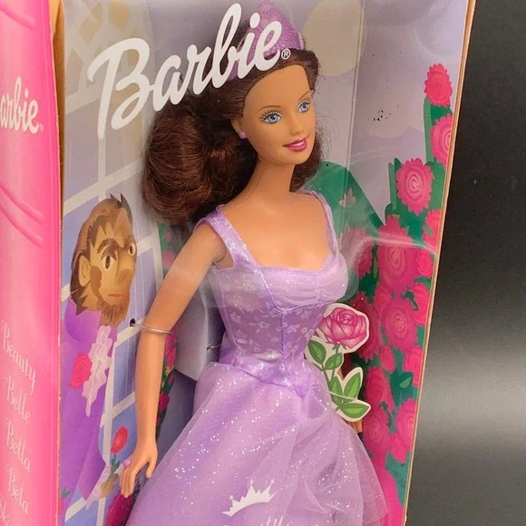 Barbie Foreign Edition Beauty & the Beast Belle Doll 2001 Mattel 56034 NRFB - Picture 4 of 10